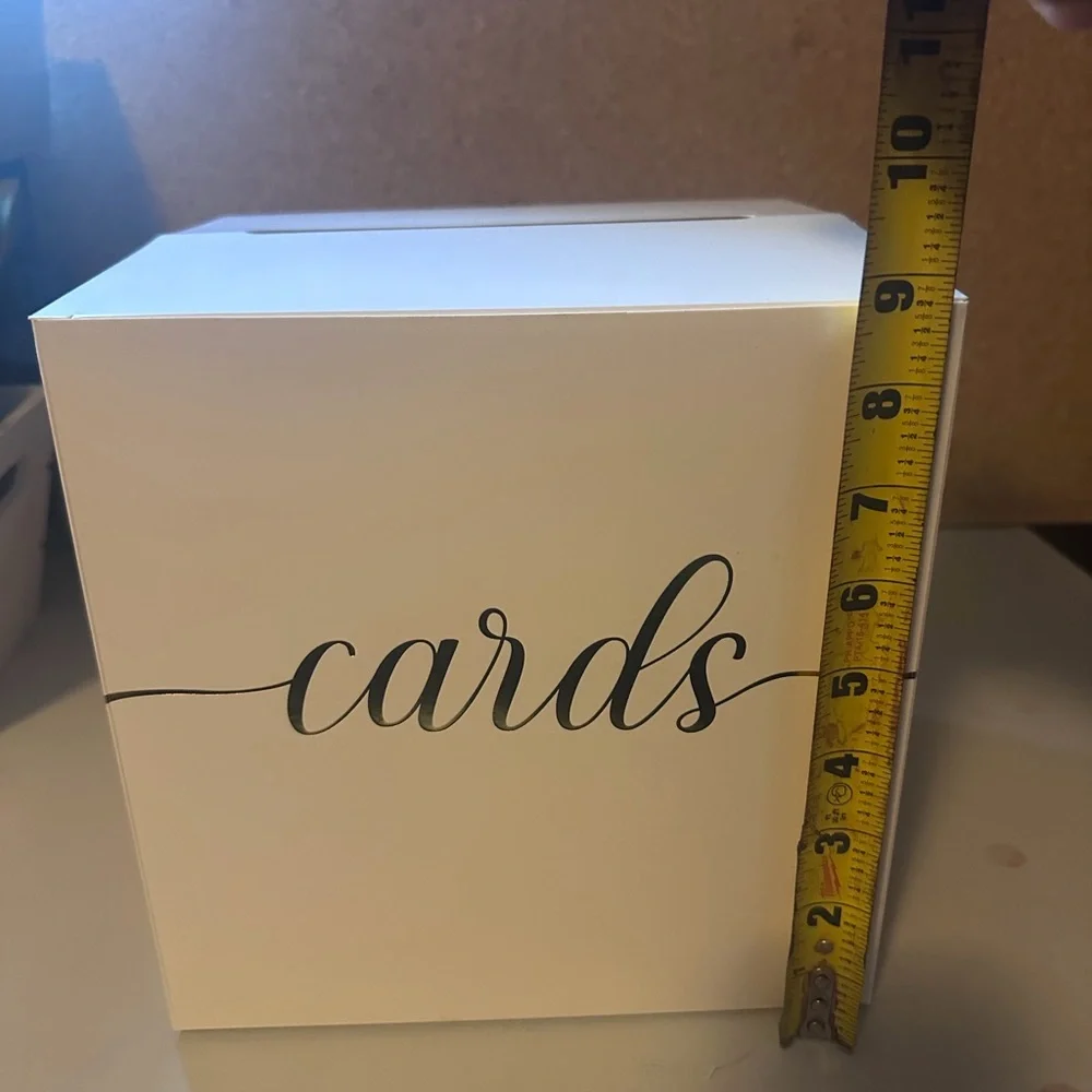 White Card Holder Box
